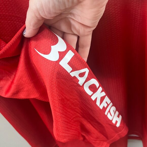 Blackfish Red Long Sleeve Performance American Flag Fishing Shirt Size L‎ - Picture 2 of 4